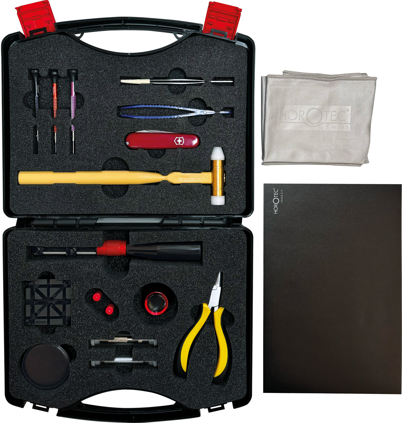 Kit de útiles con maletín de plástico 265 x 220 x 80 mm
