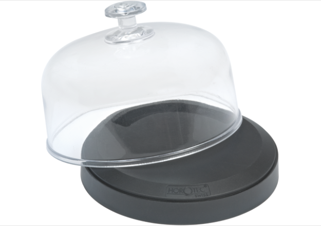 Almohadilla apoyarelojes reversible en caucho con campana antipolvo