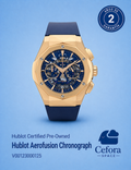 Hublot Pre-Owned Hublot Classic Fusion Aerofusion Chronograph King Gold Blue 45