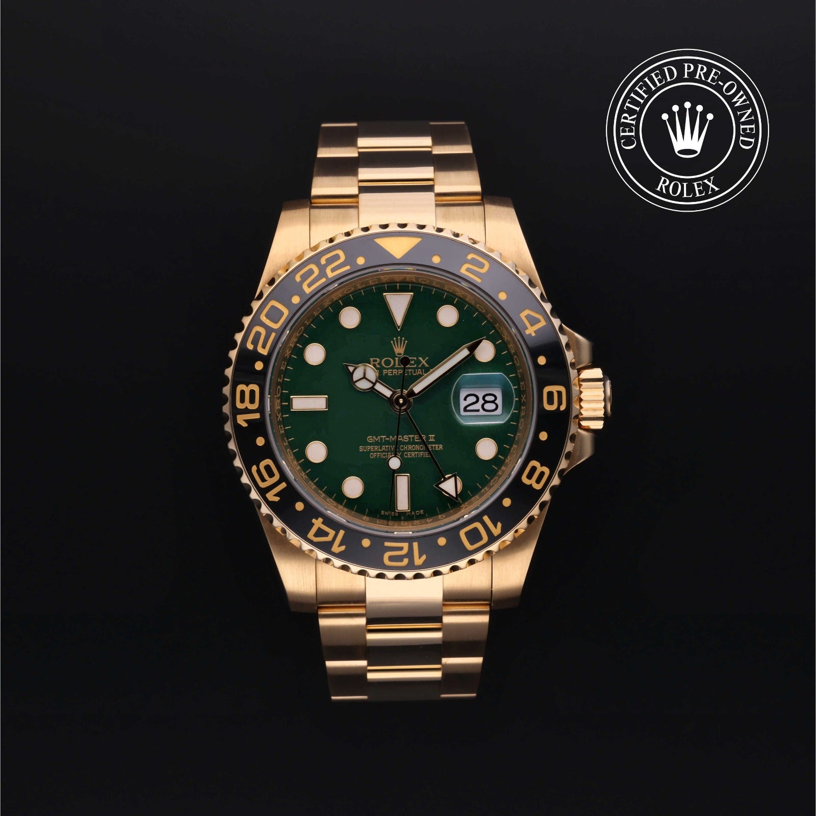 Rolex Certified Pre-owned GMT-Master II 2011, 40 mm, Oro amarillo V002200262