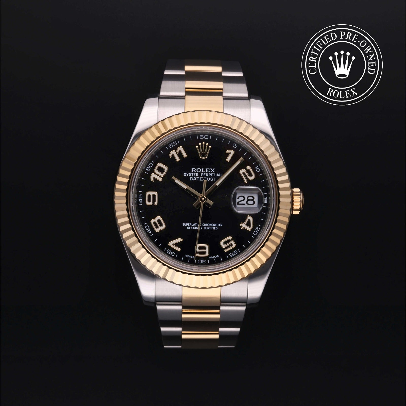 Rolex Certified Pre-owned Datejust II 2009, 41 mm, Rolesor amarillo V002200260