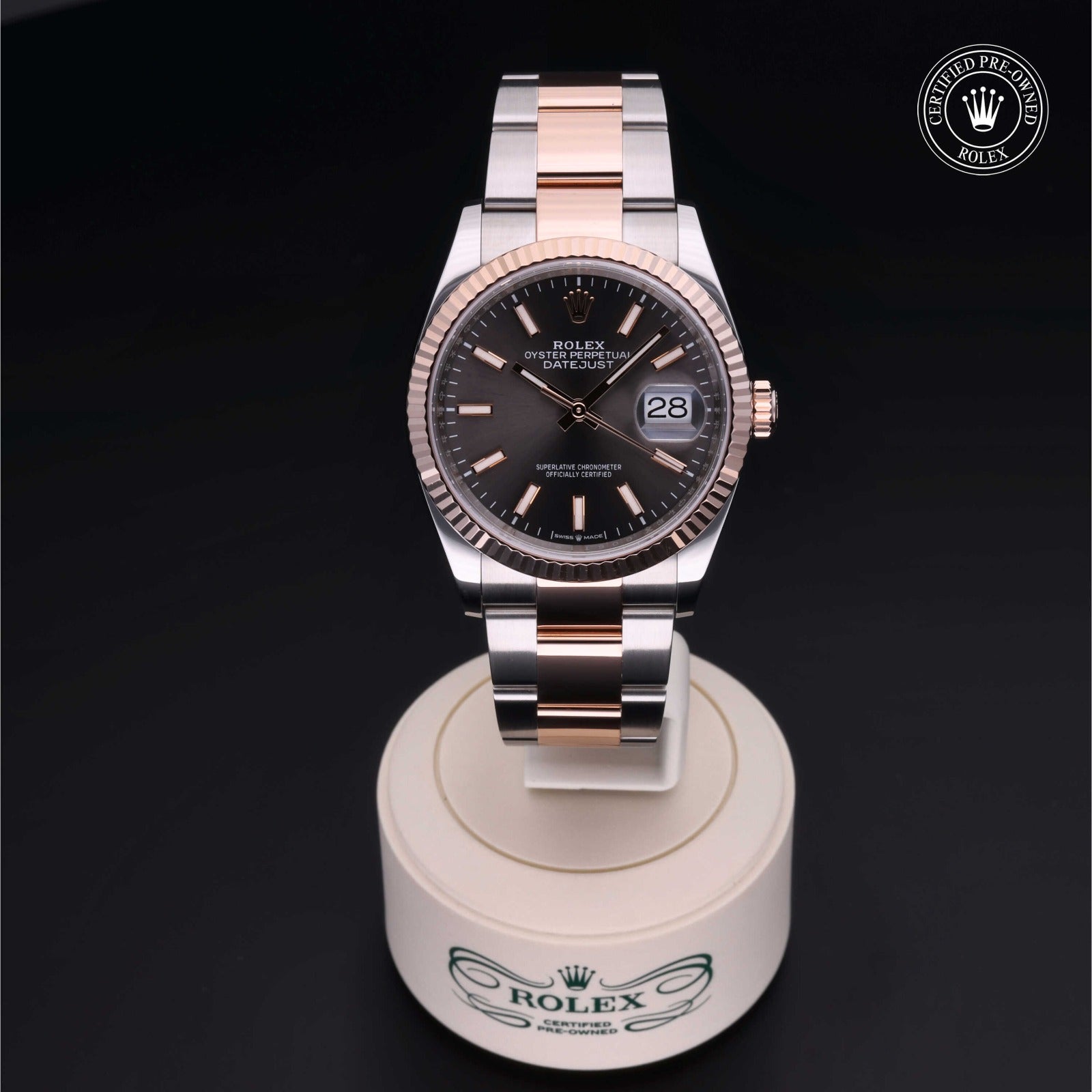 Rolex Certified Pre-owned Datejust 36 2019, 36 mm, Rolesor rosa V002200480