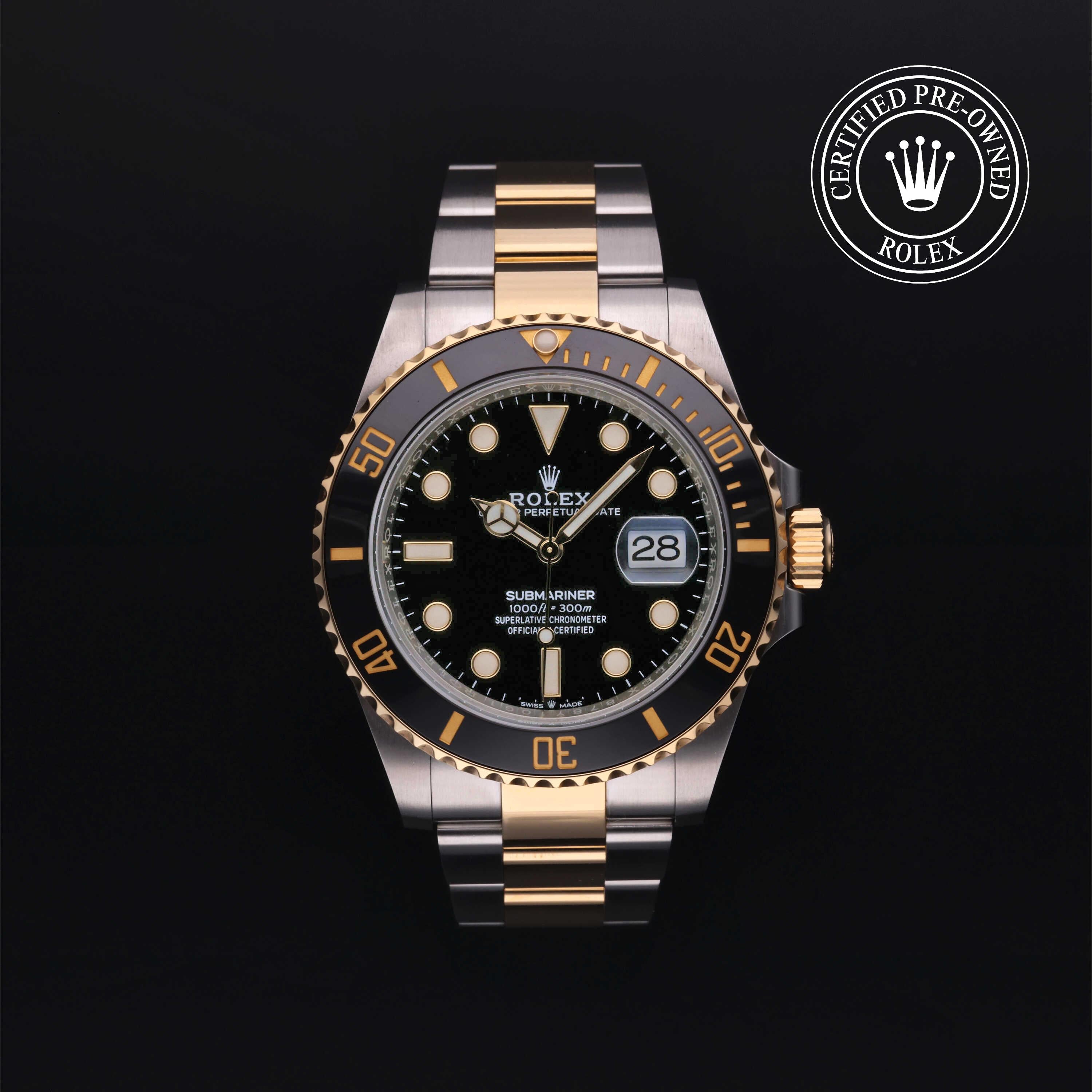 Rolex Certified Pre-owned Submariner Date 2022, 41 mm, Rolesor amarillo V002200615