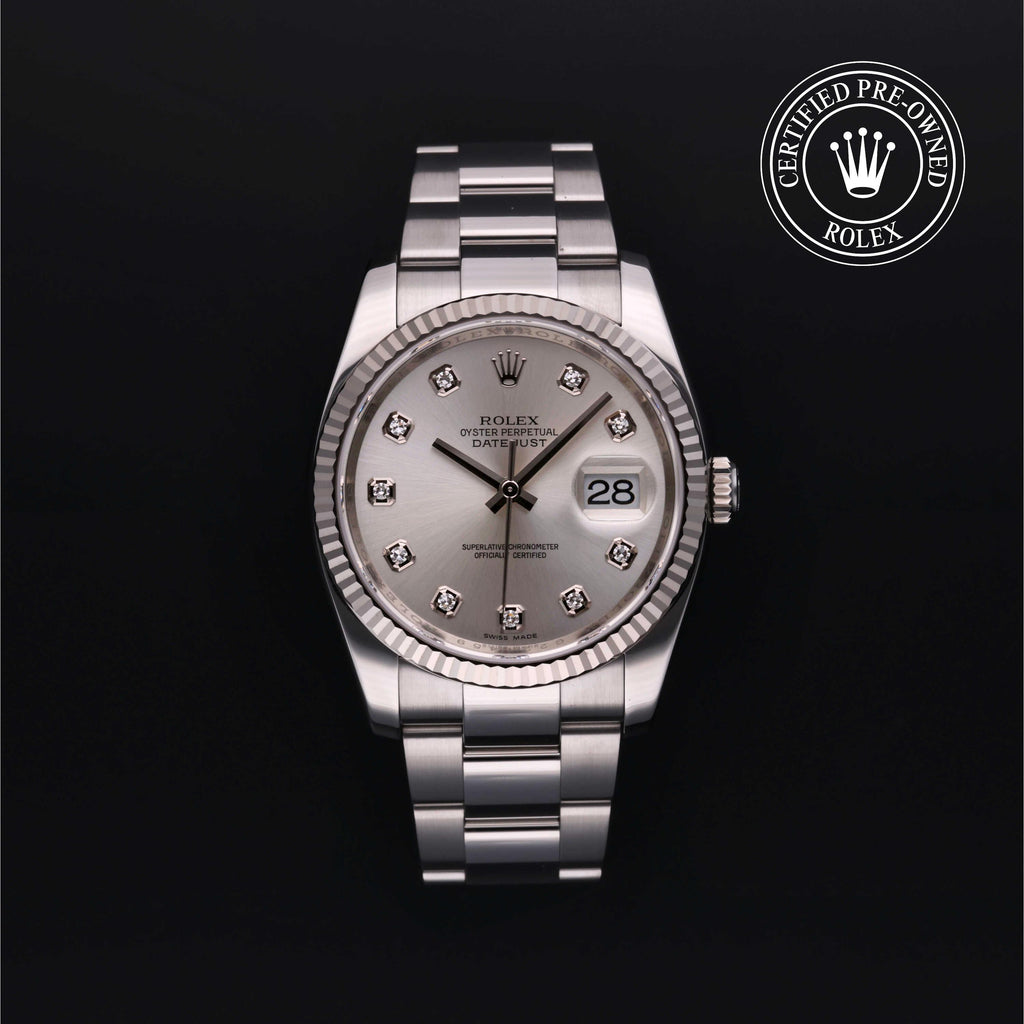 Rolex Certified Pre-owned Datejust 36 2012, 36 mm, Rolesor blanco V002200641