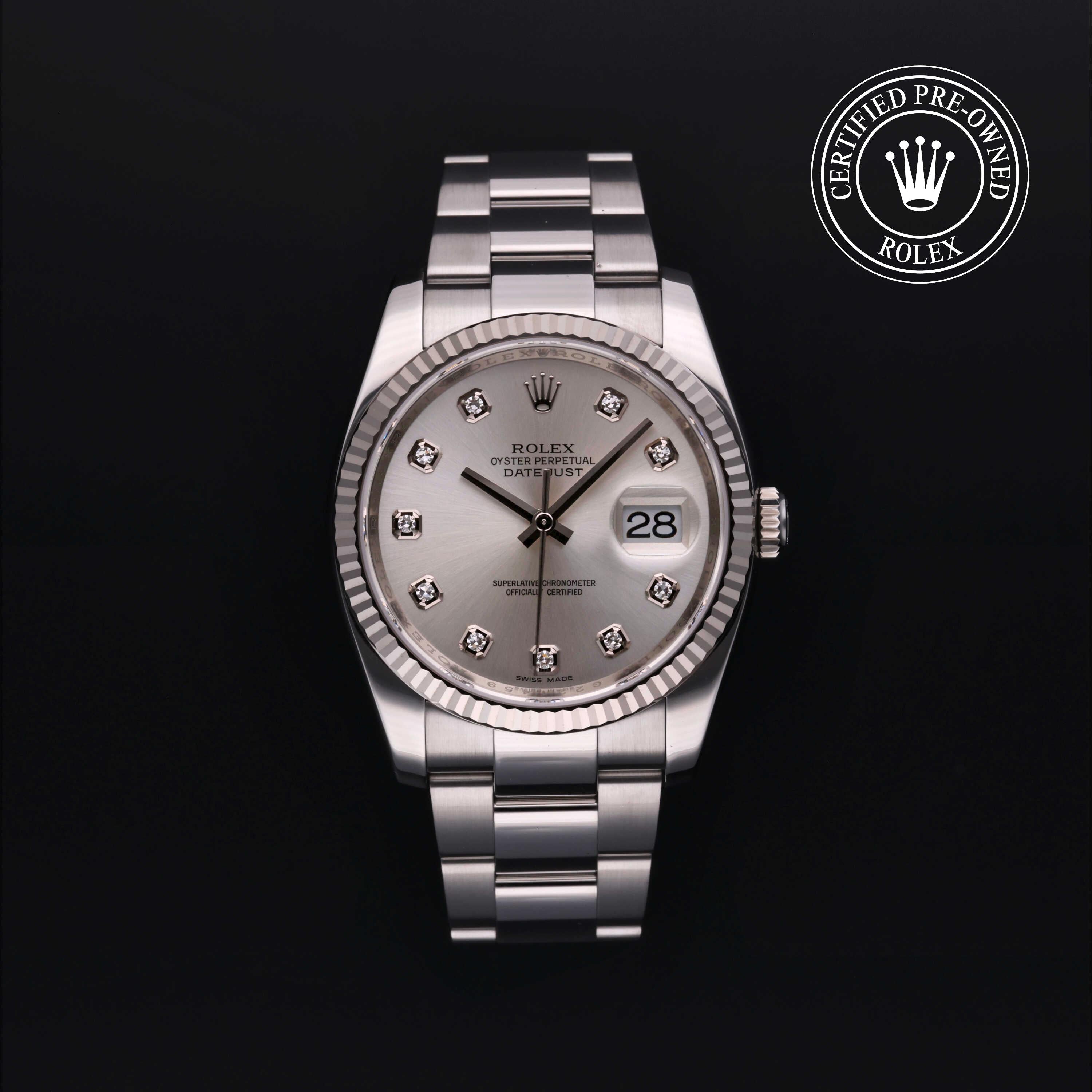 Rolex Certified Pre-owned Datejust 36 2012, 36 mm, Rolesor blanco V002200641
