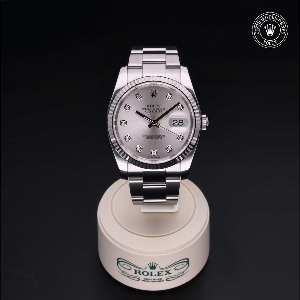 Rolex Certified Pre-owned Datejust 36 2012, 36 mm, Rolesor blanco V002200641