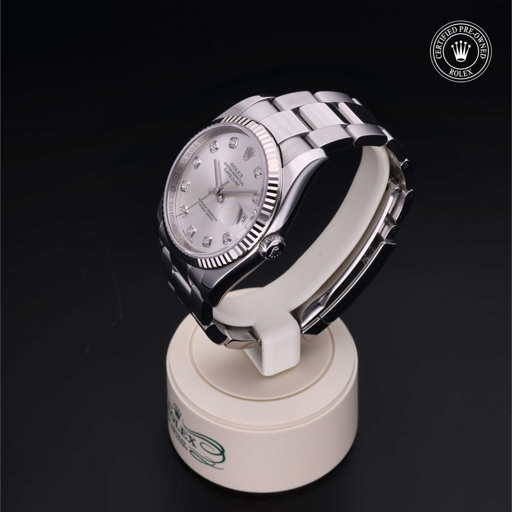 Rolex Certified Pre-owned Datejust 36 2012, 36 mm, Rolesor blanco V002200641