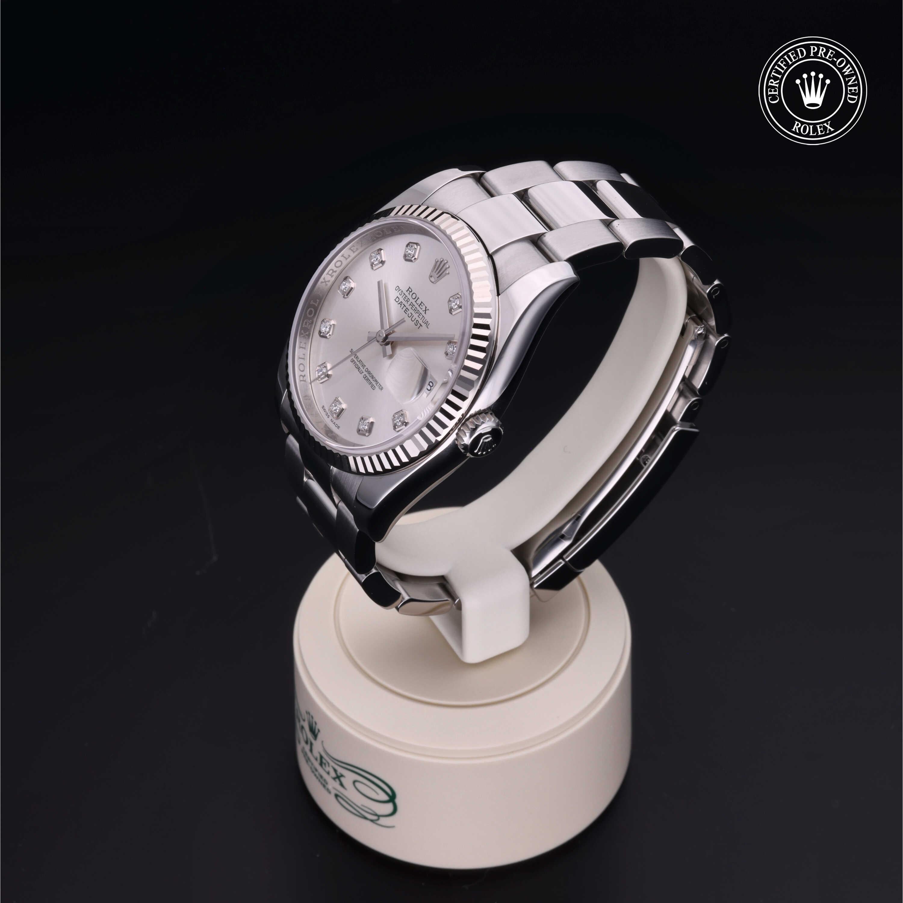 Rolex Certified Pre-owned Datejust 36 2012, 36 mm, Rolesor blanco V002200641