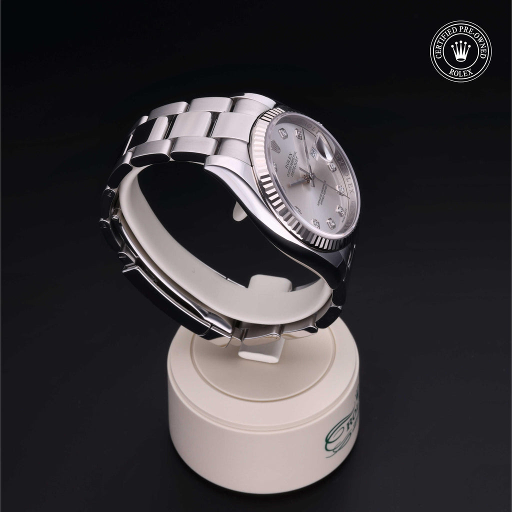 Rolex Certified Pre-owned Datejust 36 2012, 36 mm, Rolesor blanco V002200641
