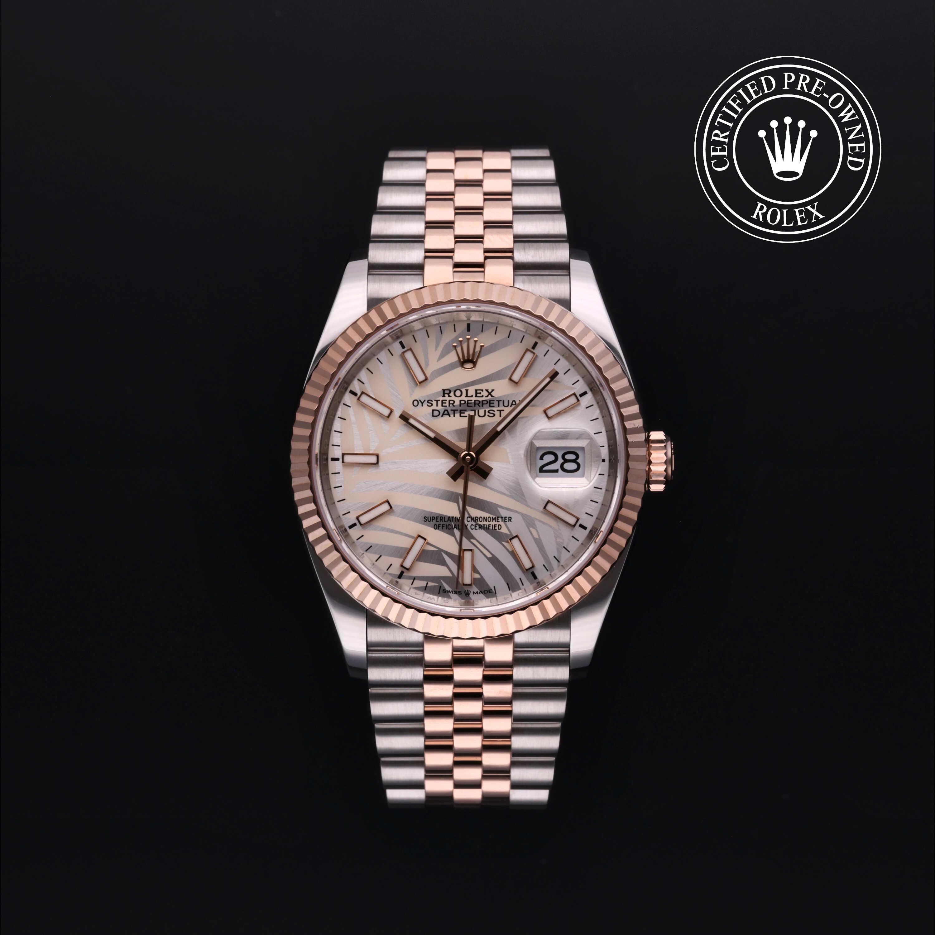 Rolex Certified Pre-owned Datejust 36 2022, 36 mm, Rolesor rosa V002200675
