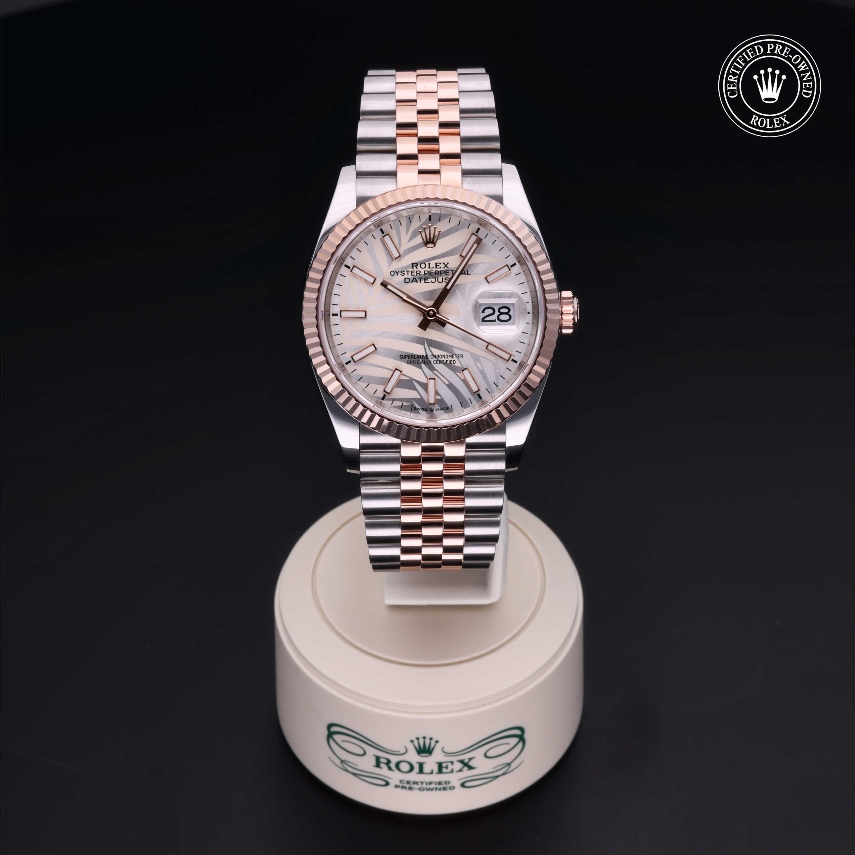 Rolex Certified Pre-owned Datejust 36 2022, 36 mm, Rolesor rosa V002200675