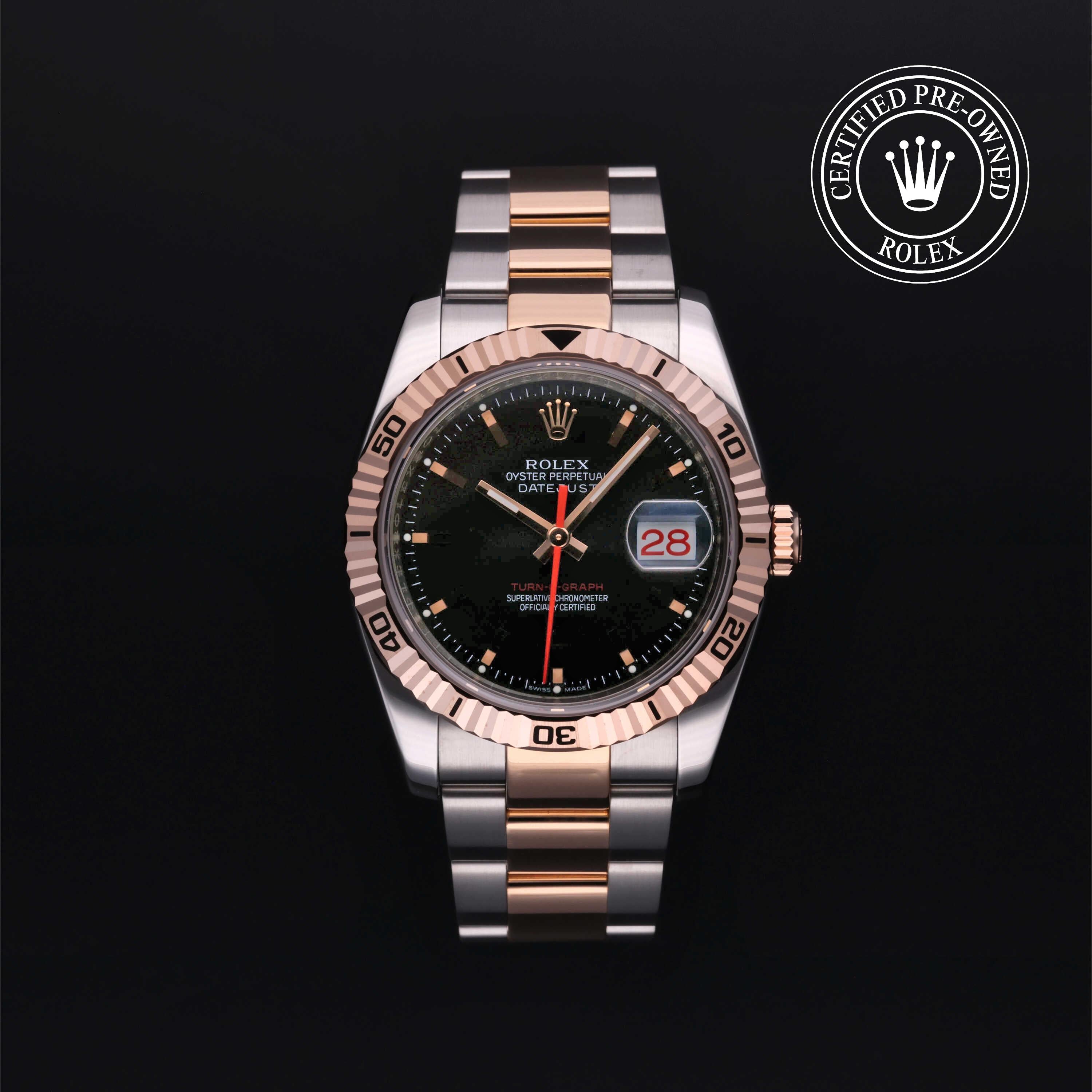 Rolex Certified Pre-owned Datejust Turn-O-Graph 2005, 36 mm, Rolesor rosa V002200699