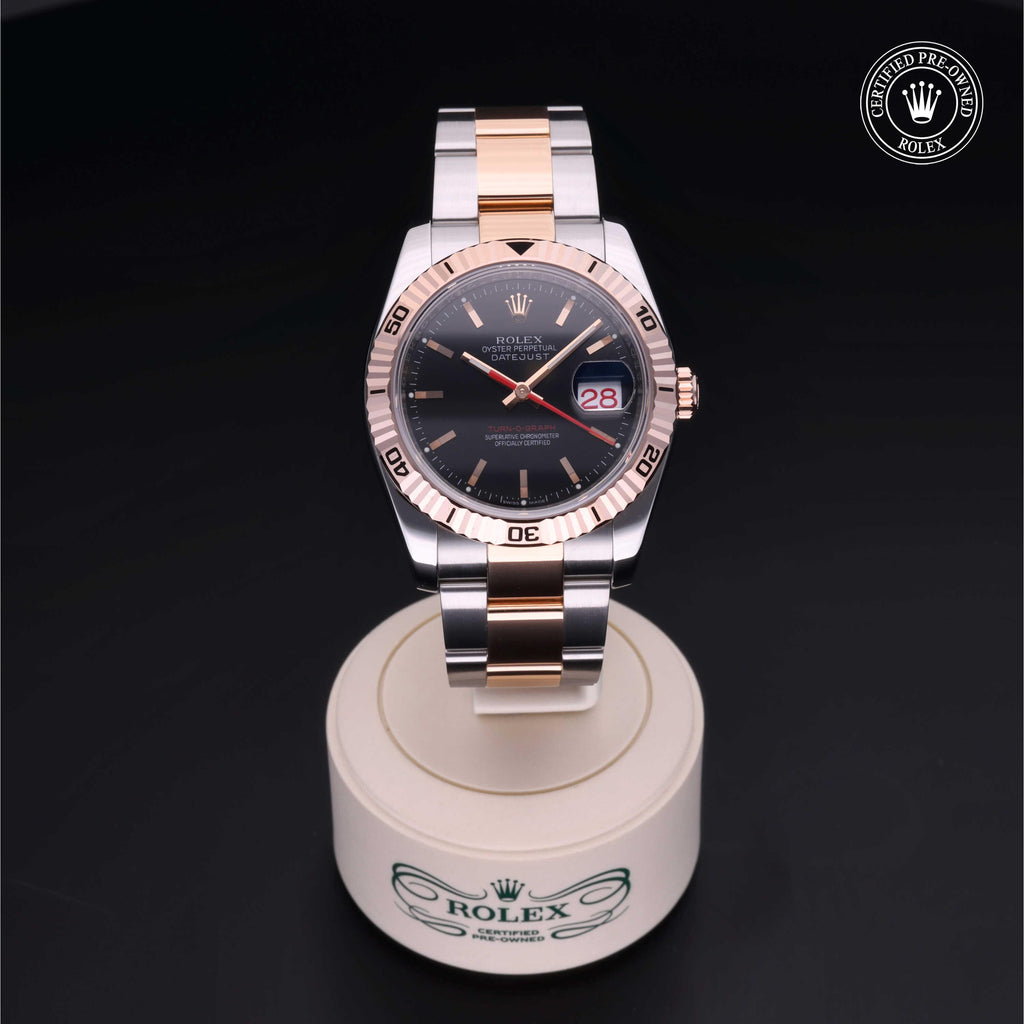 Rolex Certified Pre-owned Datejust Turn-O-Graph 2005, 36 mm, Rolesor rosa V002200699