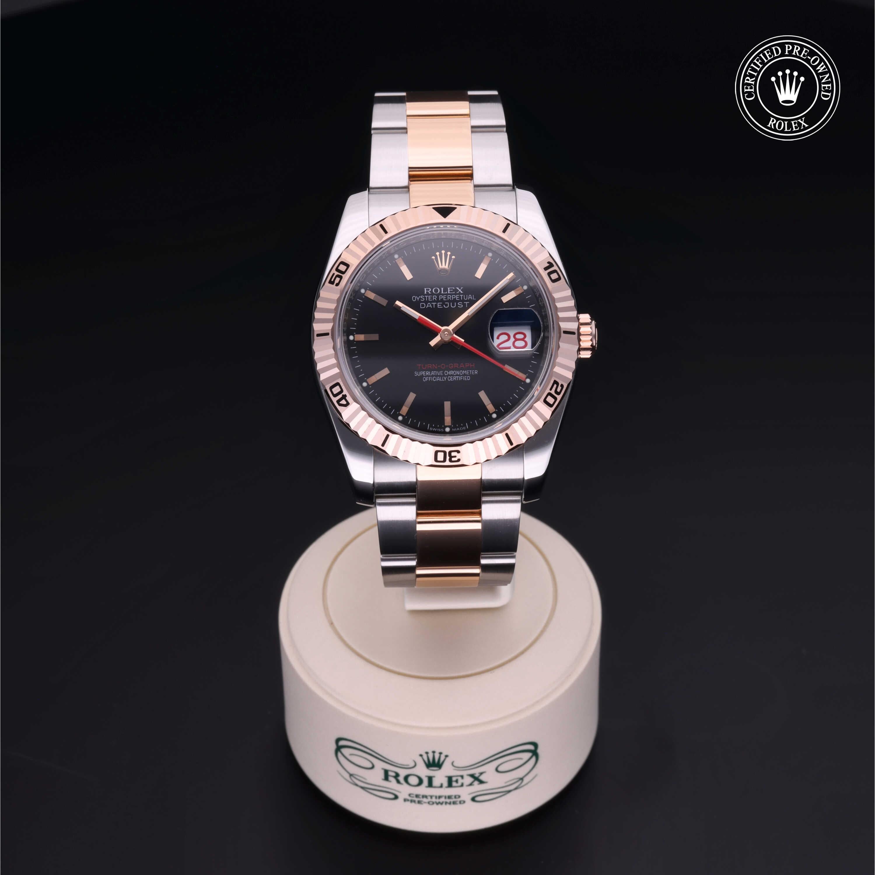Rolex Certified Pre-owned Datejust Turn-O-Graph 2005, 36 mm, Rolesor rosa V002200699