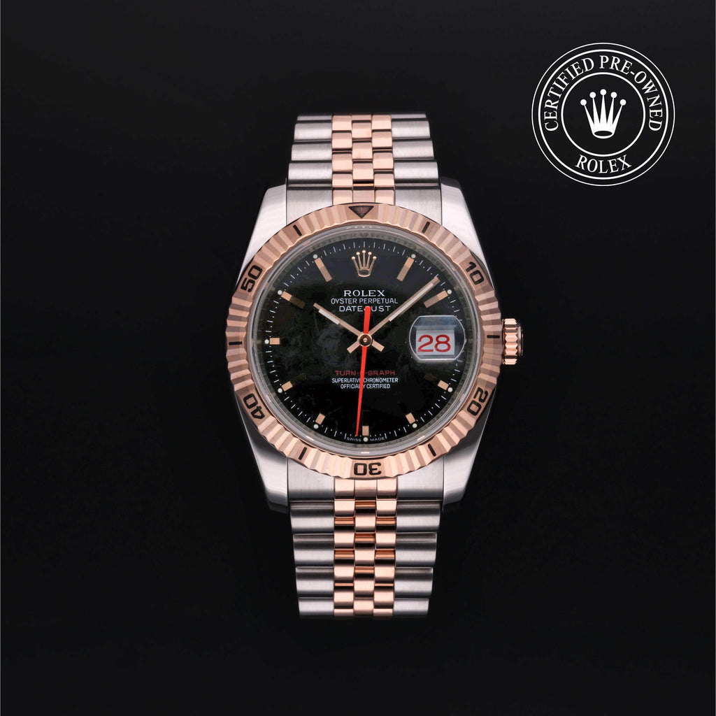 Rolex Certified Pre-owned Datejust Turn-O-Graph 2007, 36 mm, Rolesor rosa V002200671