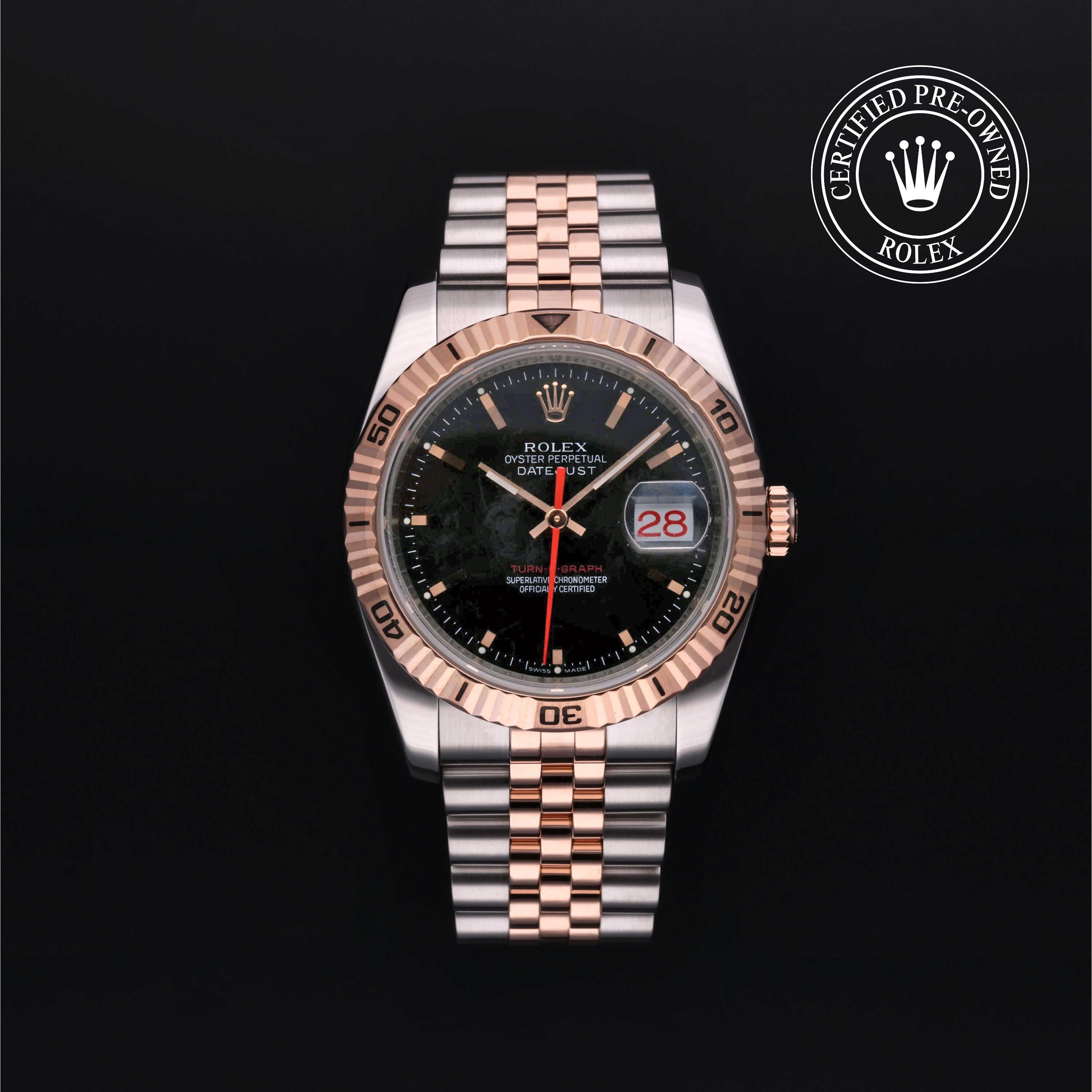 Rolex Certified Pre-owned Datejust Turn-O-Graph 2007, 36 mm, Rolesor rosa V002200671