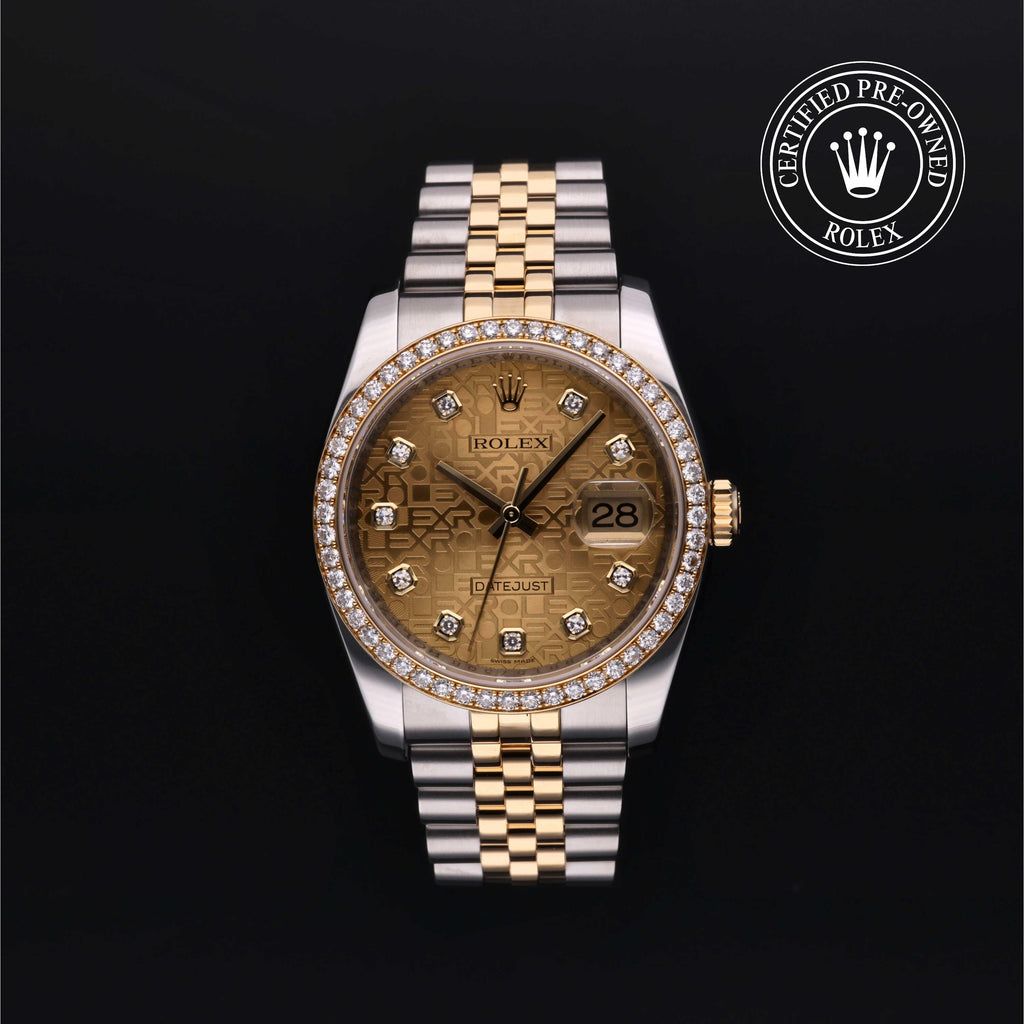Rolex Certified Pre-owned Datejust 36 2011, 36 mm, Rolesor amarillo V002200702