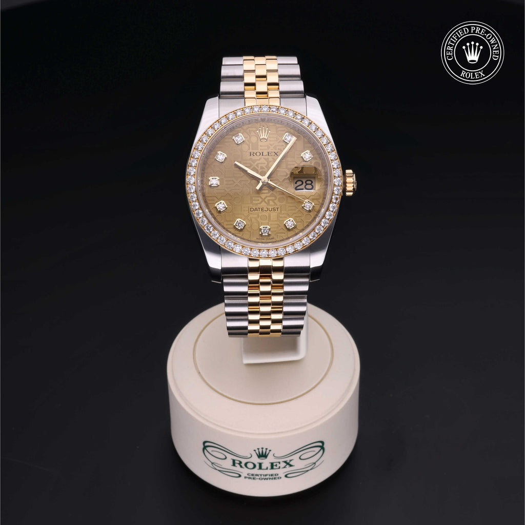 Rolex Certified Pre-owned Datejust 36 2011, 36 mm, Rolesor amarillo V002200702