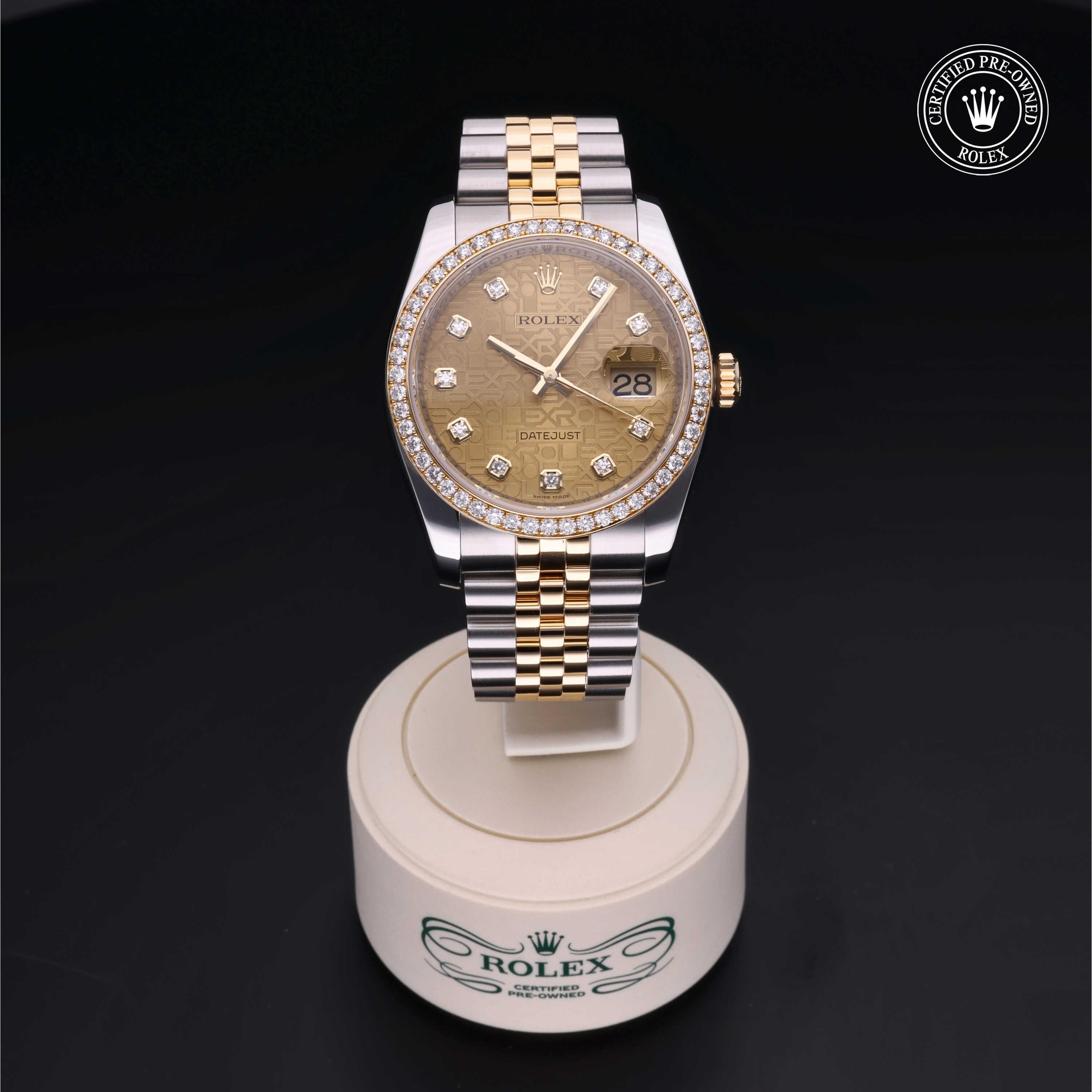 Rolex Certified Pre-owned Datejust 36 2011, 36 mm, Rolesor amarillo V002200702