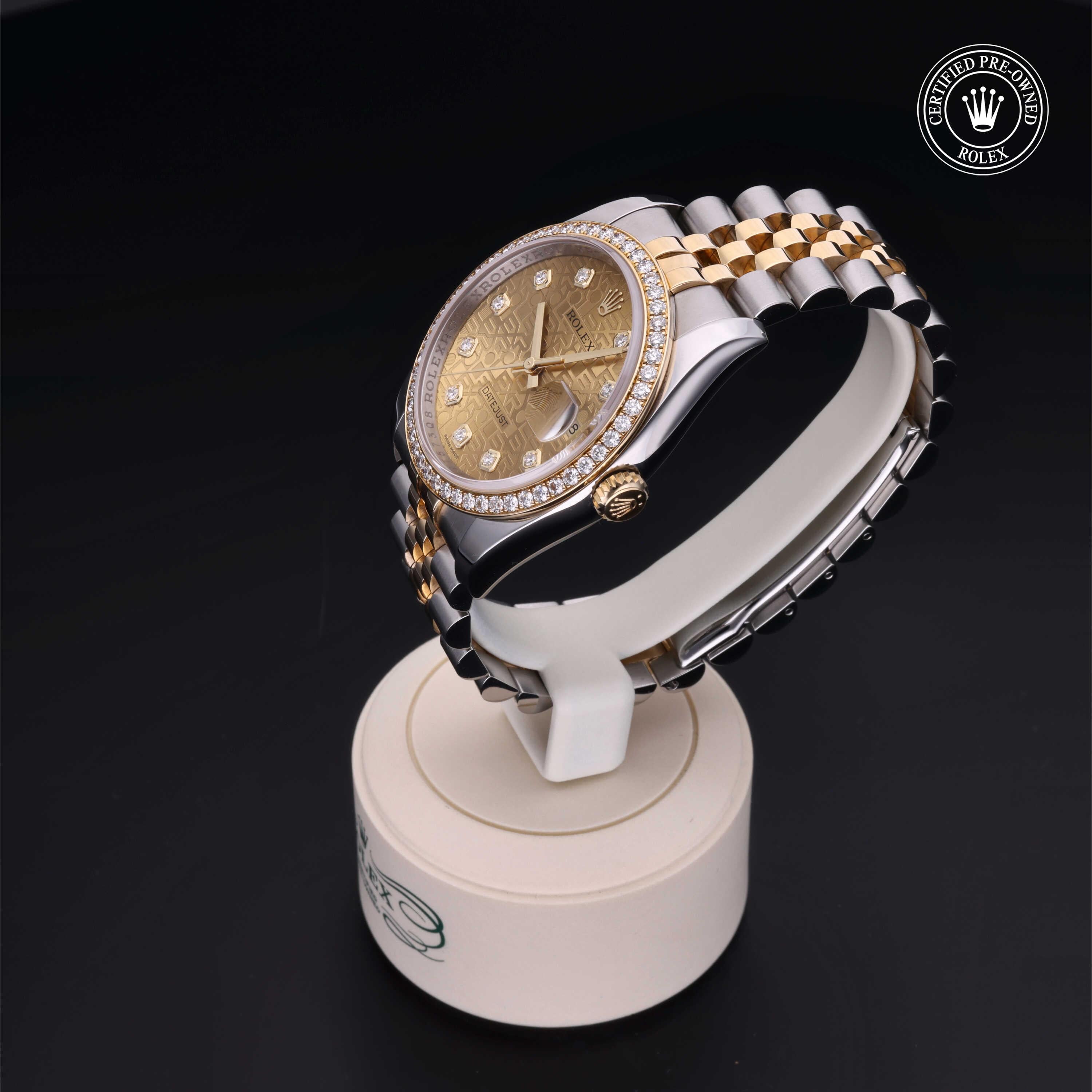 Rolex Certified Pre-owned Datejust 36 2011, 36 mm, Rolesor amarillo V002200702