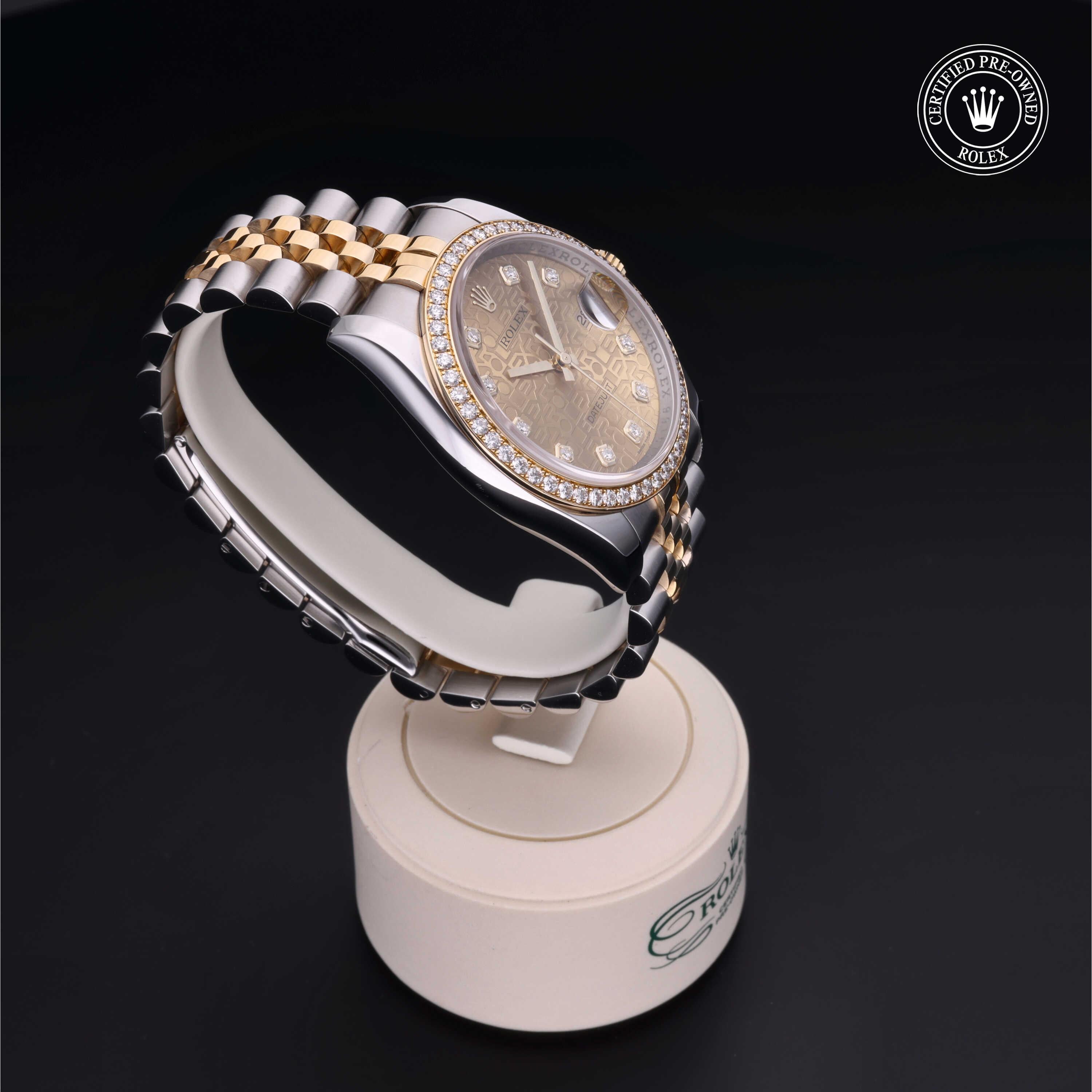 Rolex Certified Pre-owned Datejust 36 2011, 36 mm, Rolesor amarillo V002200702