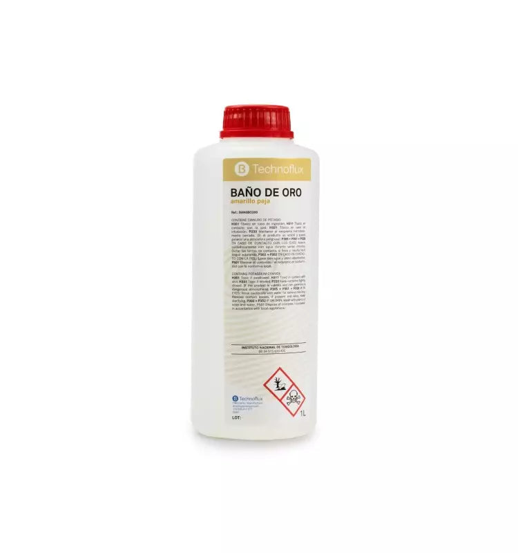 TECHNOFLUX -BAÑO ORO AMARILLO PAJA 1 LITRO